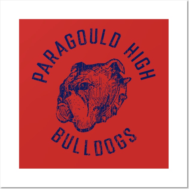 Paragould High Bulldogs (blue) Wall Art by rt-shirts